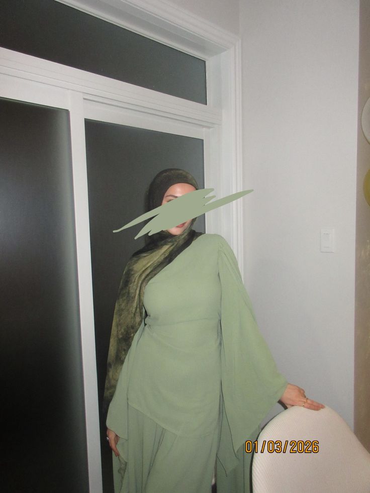 Pistachio Green Cape Tunic Set